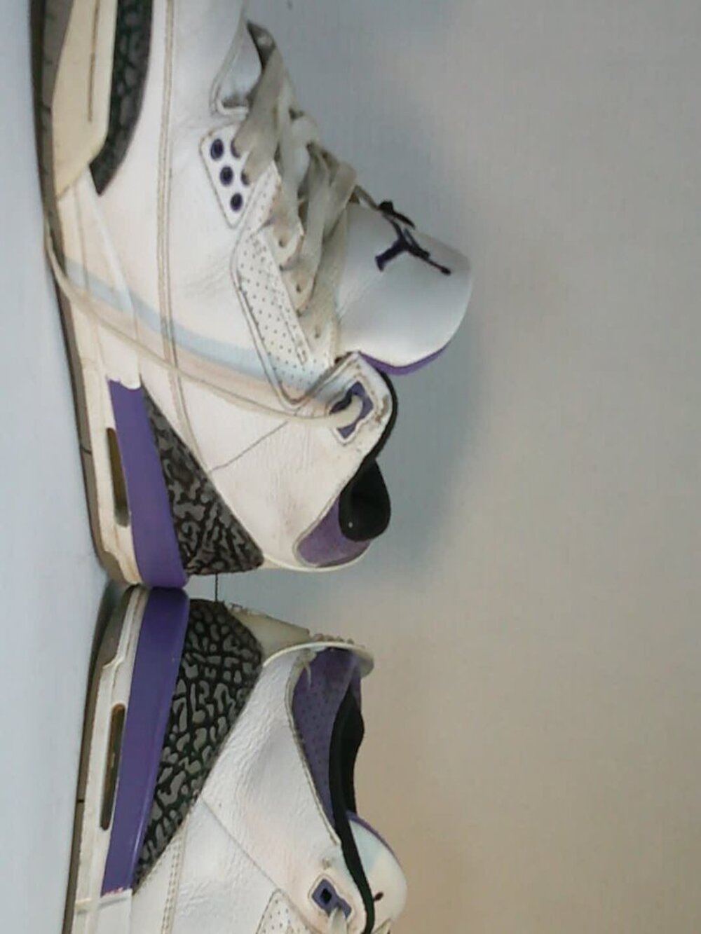 Air Jordan 3 Retro 5Y Dark Iris white purple - Picture 5 of 6